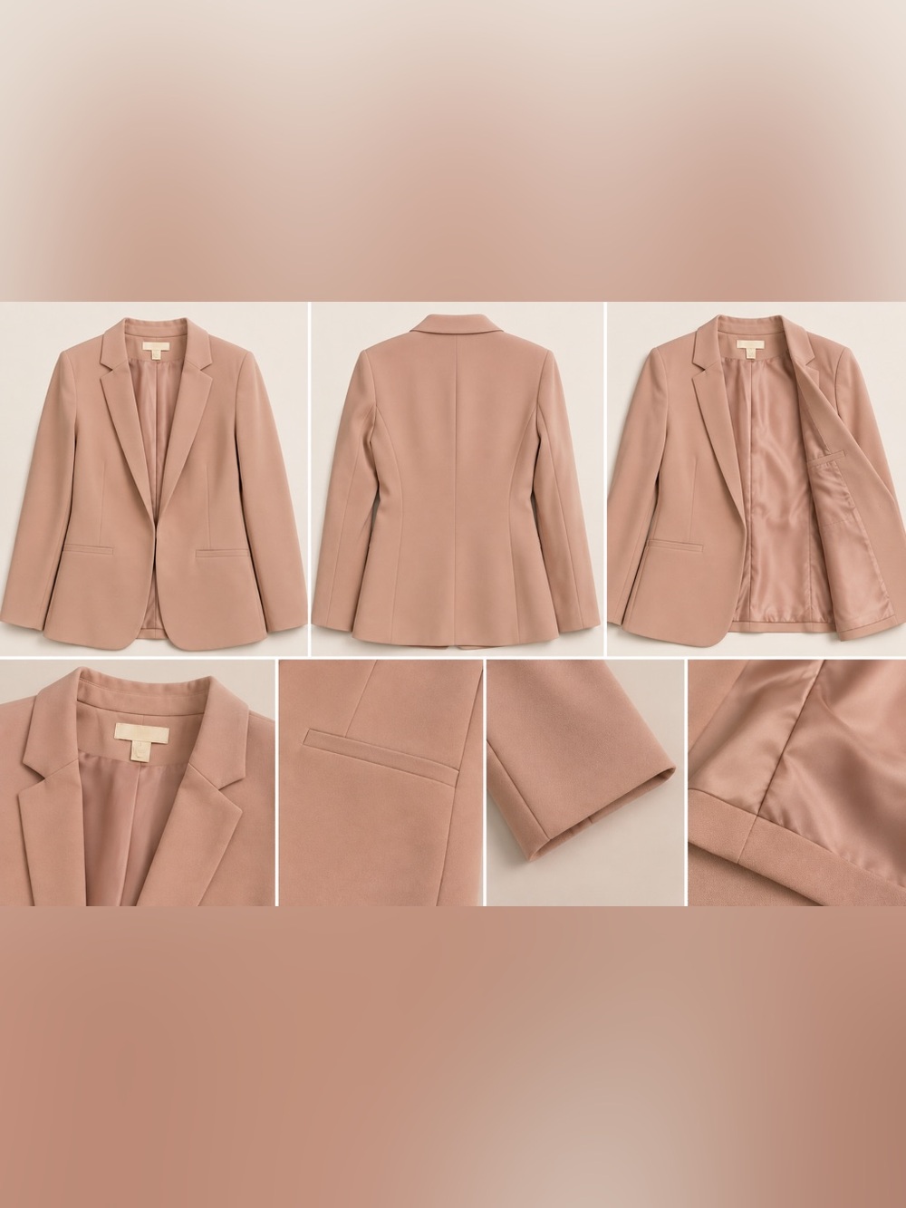 Women's Blush Pink Tailored Blazer